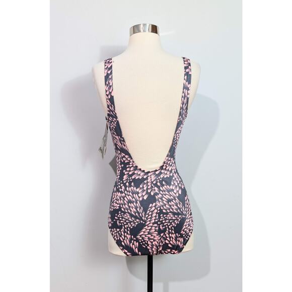 Catalina Gray/Pink Swimsuit NOS - Picture 4 of 7